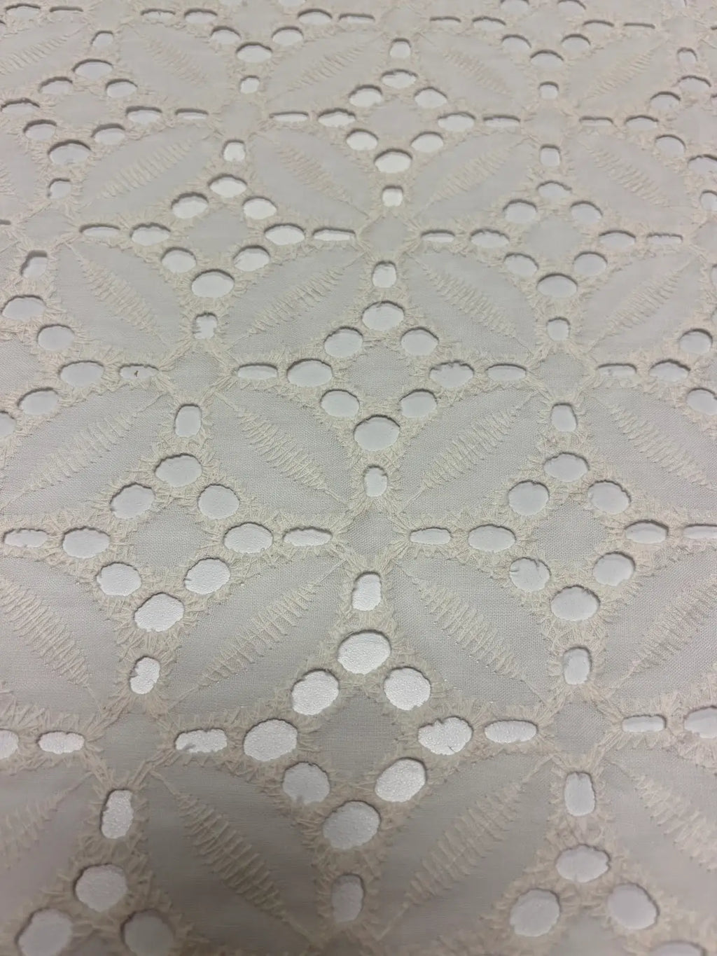 White Sangallo Eyelet Cotton | Lace | Made in Italy
