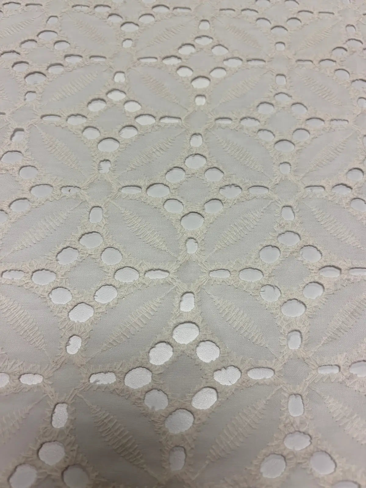 White Sangallo Eyelet Cotton | Lace | Made in Italy