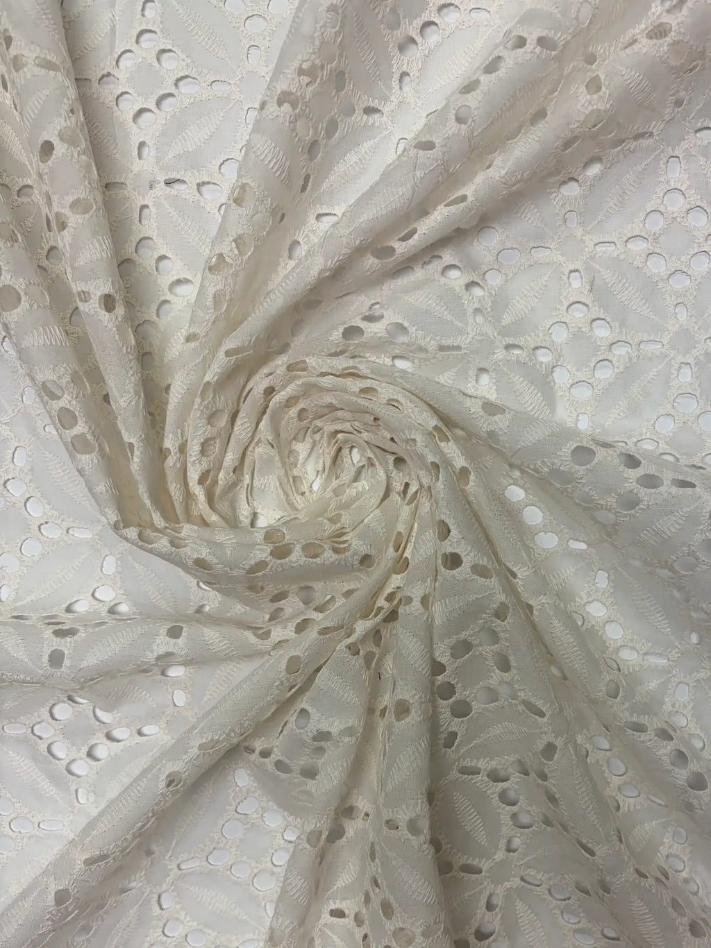 White Sangallo Eyelet Cotton | Lace | Made in Italy