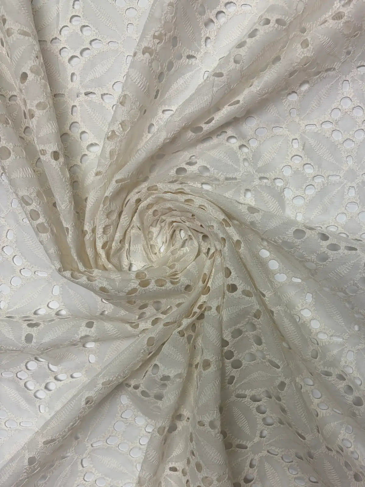 White Sangallo Eyelet Cotton | Lace | Made in Italy