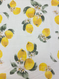 Lemon Print Viscose Blend | Made in Italy