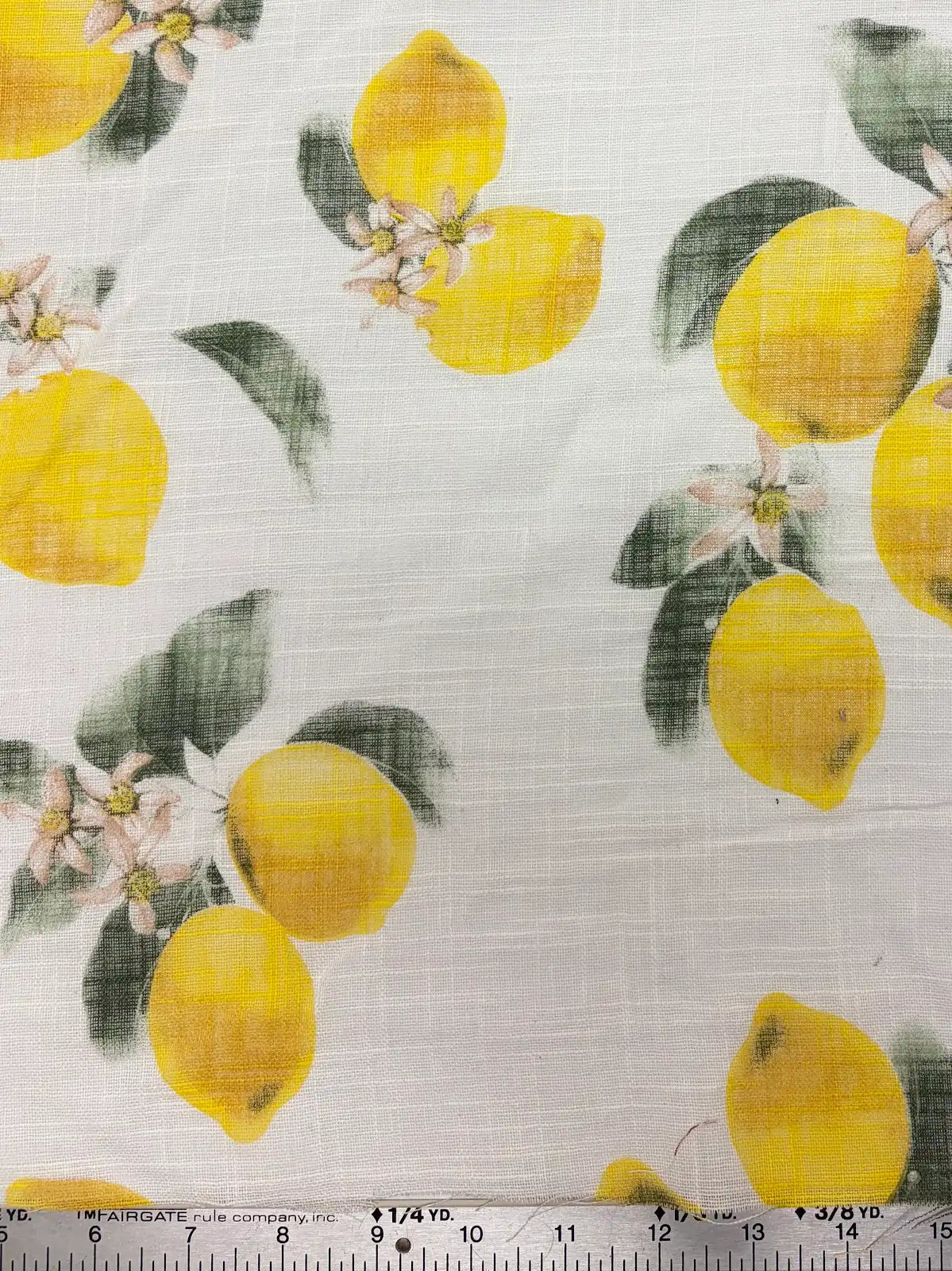 Lemon Print Viscose Blend | Made in Italy