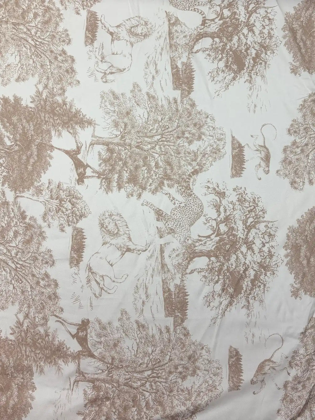 Tan Nature Print | Viscose | Made in Italy