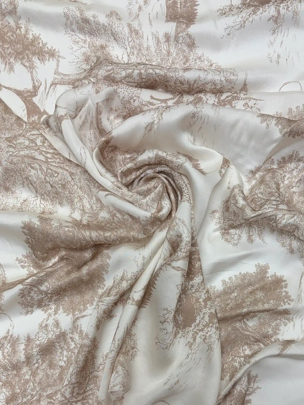 Tan Nature Print | Viscose | Made in Italy