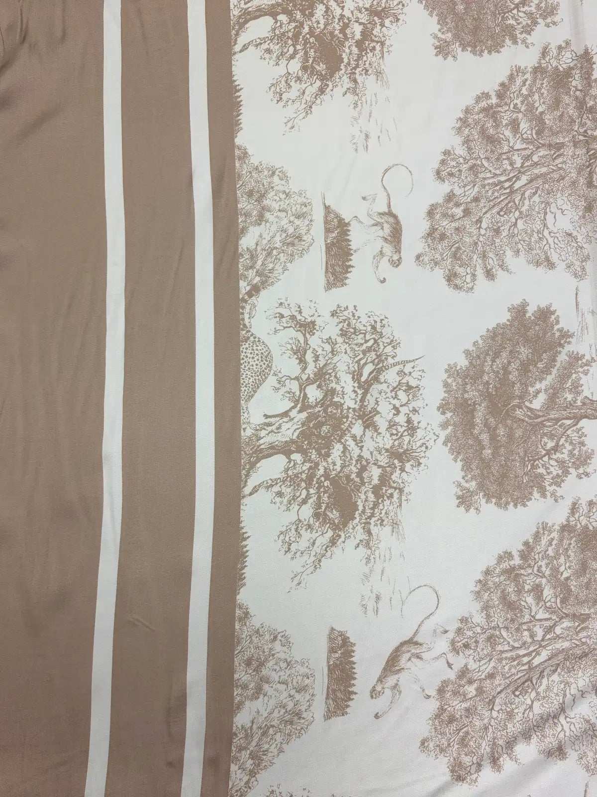Tan Nature Print | Viscose | Made in Italy