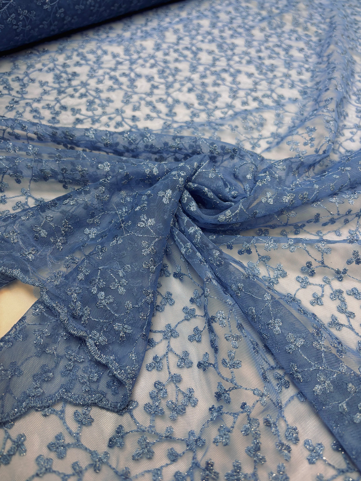 Blue Ditsy Floral | Lace