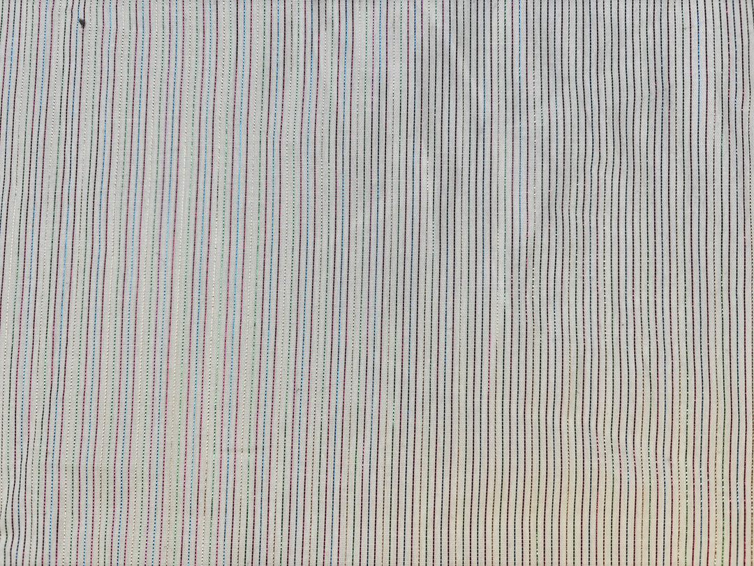 Multi Stripe on White | Cotton