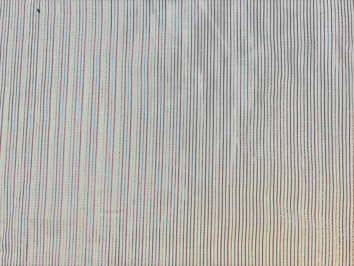 Multi Stripe on White | Cotton