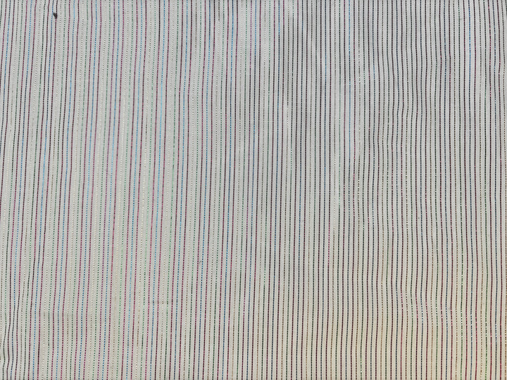 Multi Stripe on White | Cotton