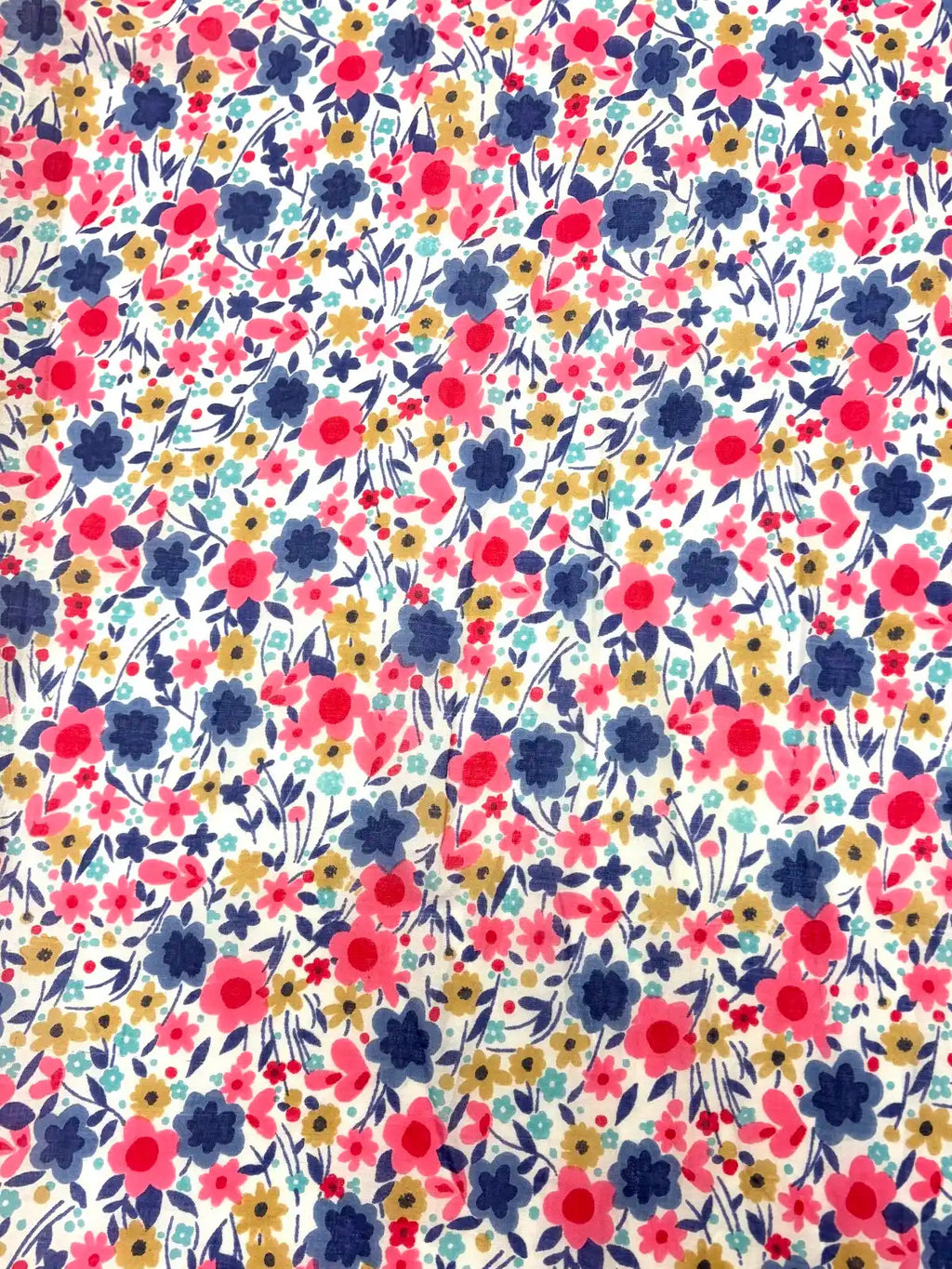 Navy, Pink, and Gold Liberty Fabrics | Cotton Lawn