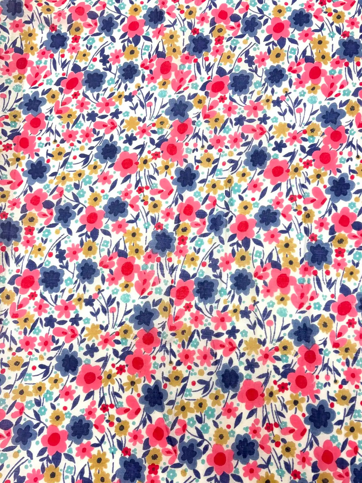 Navy, Pink, and Gold Liberty Fabrics | Cotton Lawn