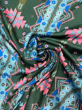 Green and Pink  | Viscose | Made in Italy