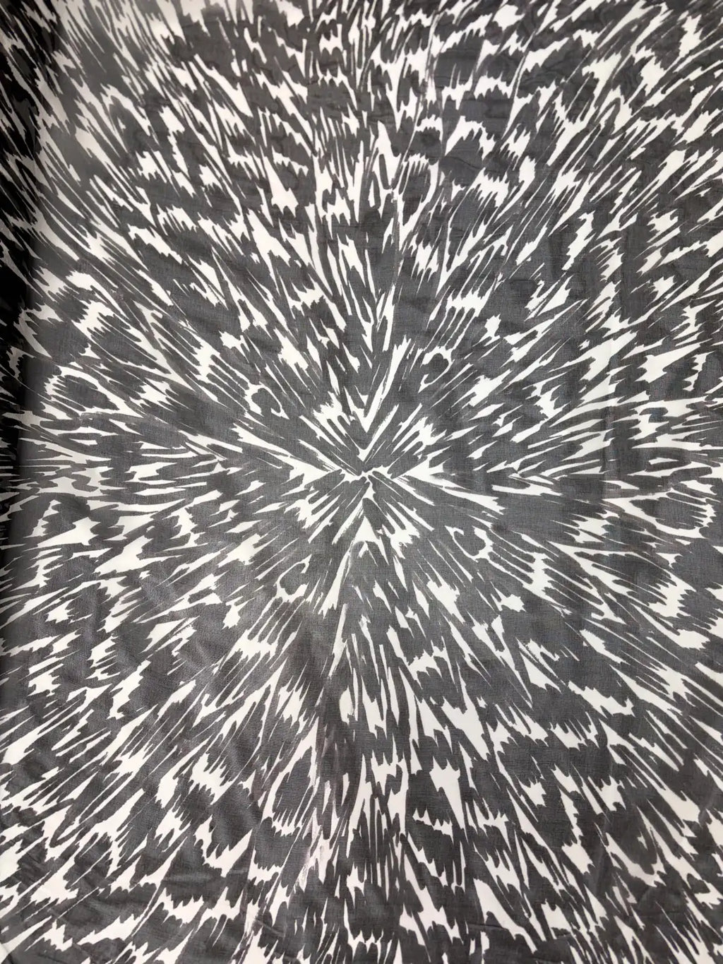Yves Saint Laurent Large Circular Ink Pattern | Silk Chiffon | Made in Italy