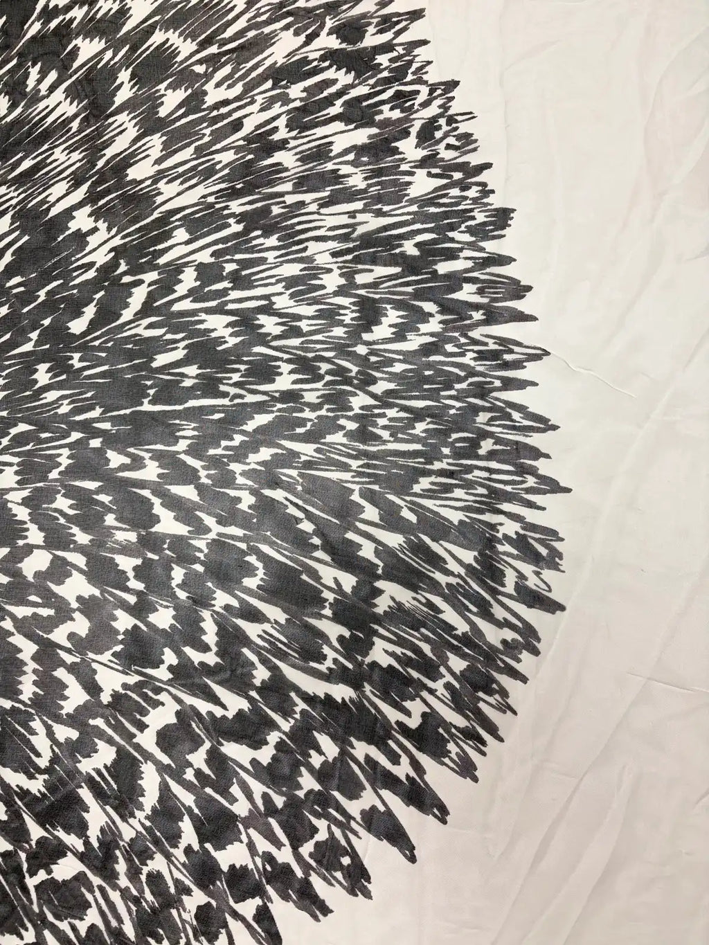 Yves Saint Laurent Large Circular Ink Pattern | Silk Chiffon | Made in Italy