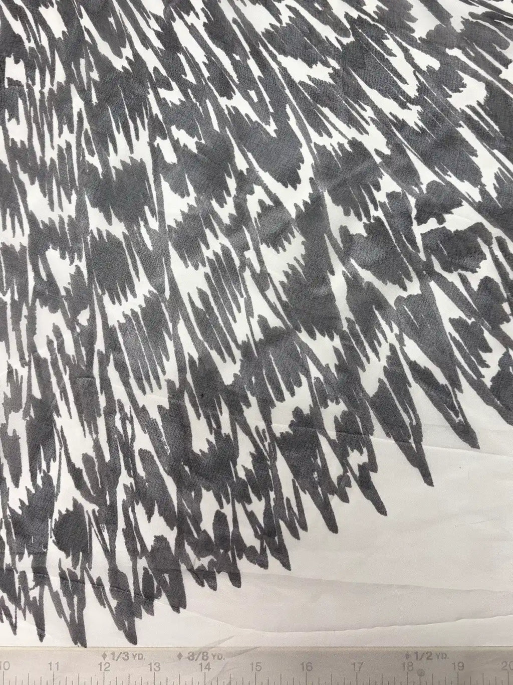 Yves Saint Laurent Large Circular Ink Pattern | Silk Chiffon | Made in Italy