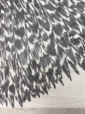 Yves Saint Laurent Large Circular Ink Pattern | Silk Chiffon | Made in Italy