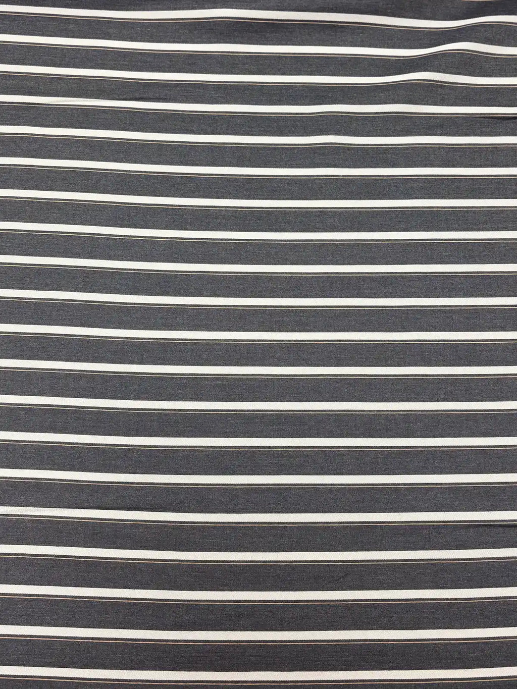 Dark Grey, White, and Peach Stripe | Viscose | Made in Italy