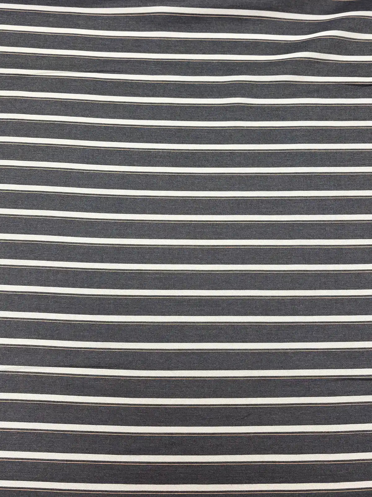 Dark Grey, White, and Peach Stripe | Viscose | Made in Italy
