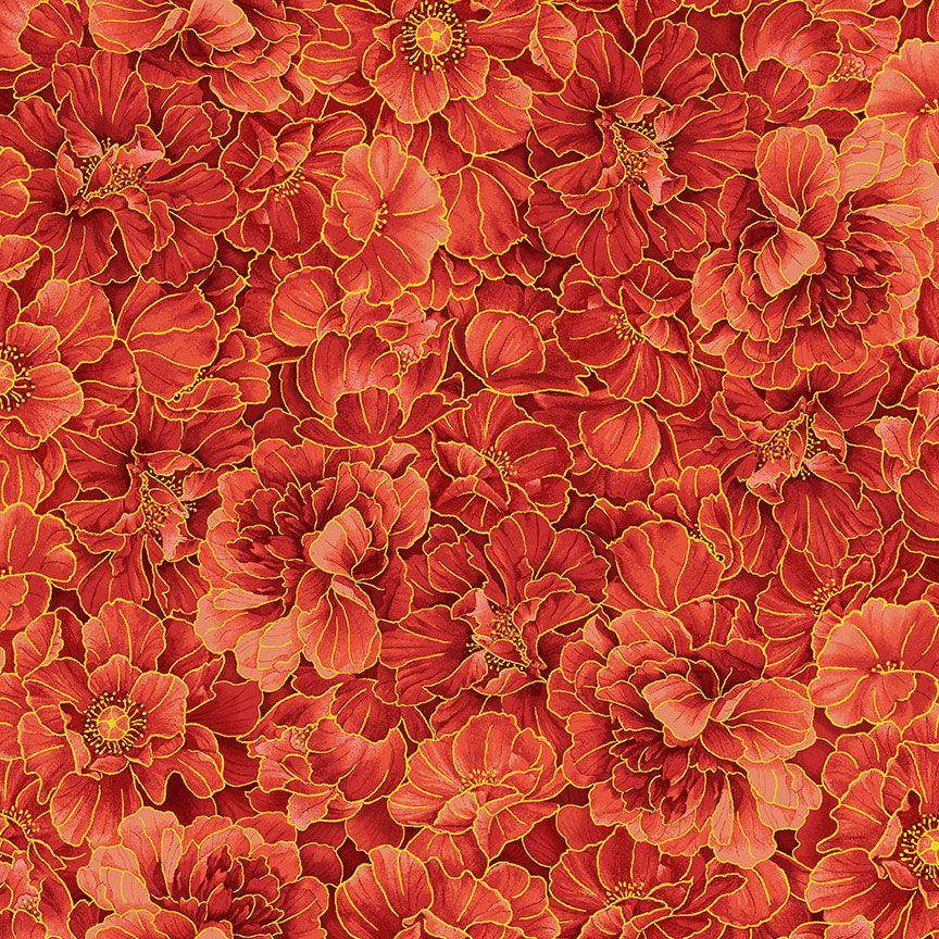 PACKED PEONY METALLIC IMPERIAL | CHONG-A HWANG | Imperial Bloom