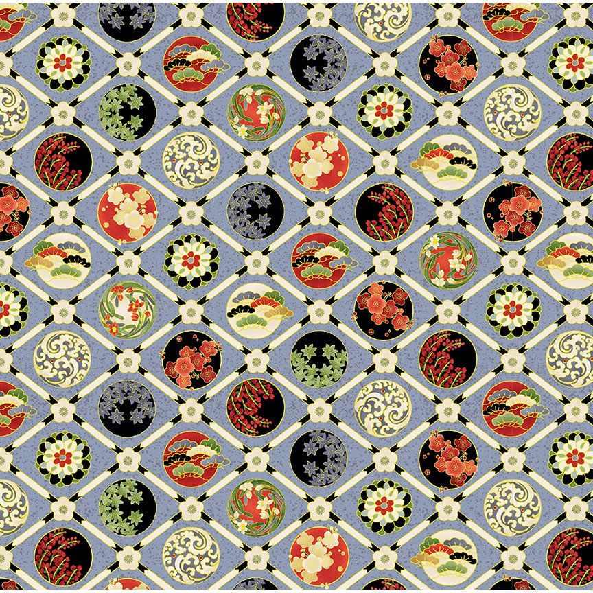 FLORAL CHECK METALLIC IMPERIAL | CHONG-A HWANG | Imperial Bloom