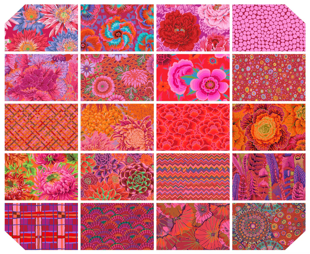 Classics Plus - Ruby 10 inch Charm 42 pcs | by Kaffe Fassett | Classics Plus