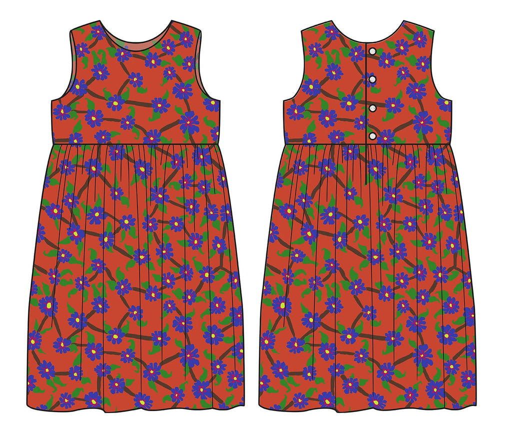 Mayflower - Red || Brandon Mably |  Kaffe Fassett August 2026 Collection