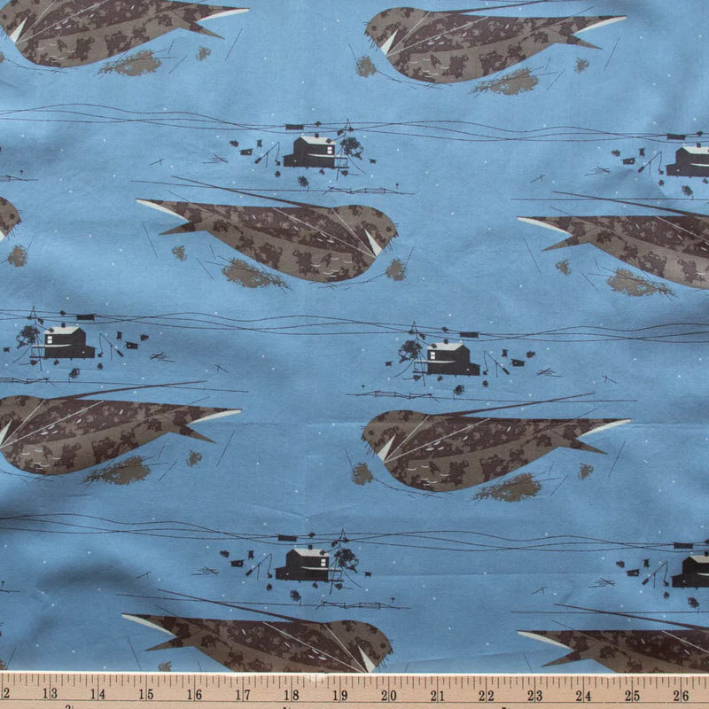 Whip Poor Will Poplin | by Charley Harper | Coastal Vol. 2