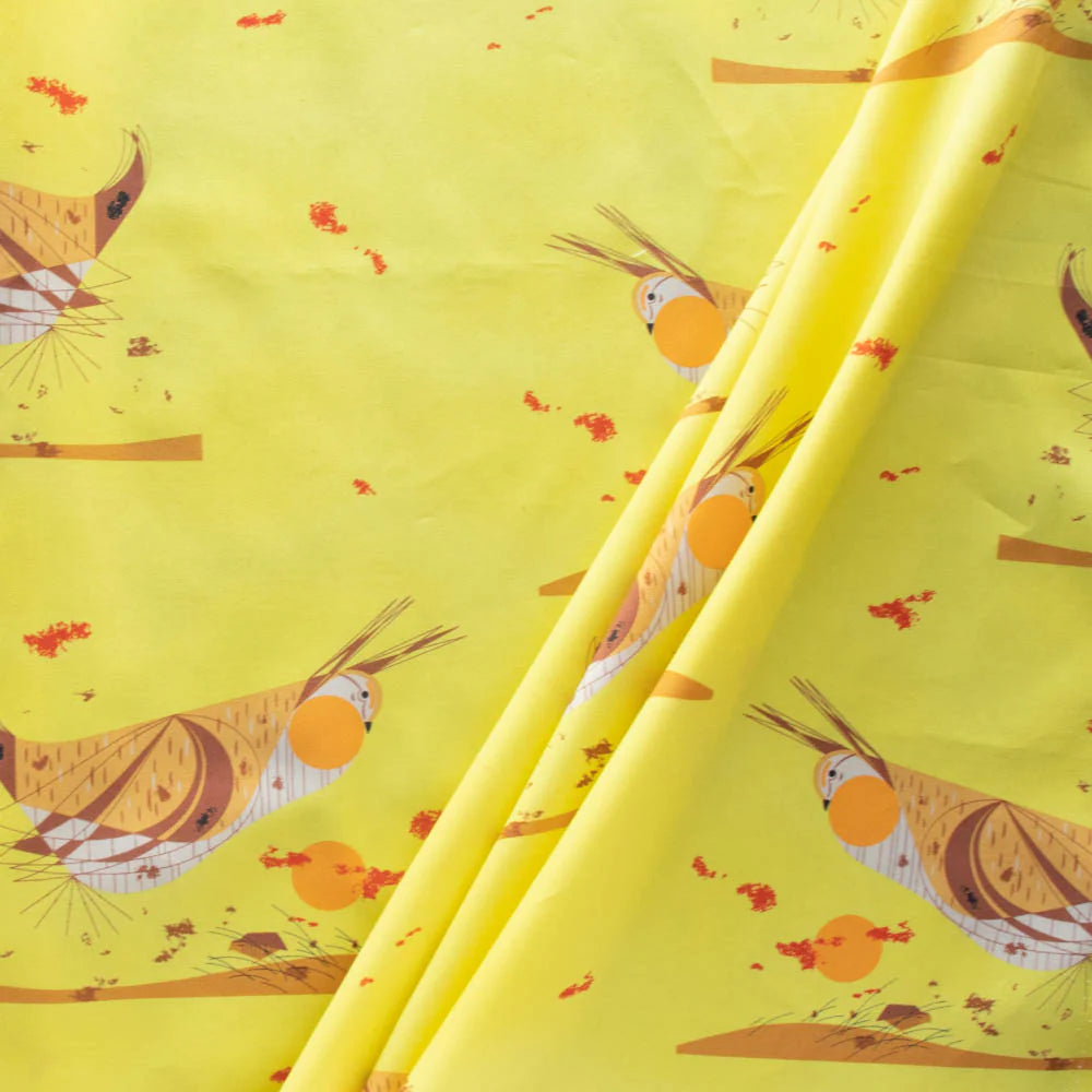 Heath Hen Poplin|Charley Harper| Vanishing Birds Collection
