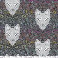 Wolf of Pink Street - Carbon | Tula Pink | Graywork & True Colors Minky Collection