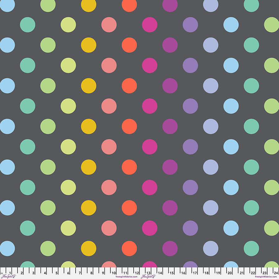 Disco Poms - Shadow | Graywork & True Colors Minky