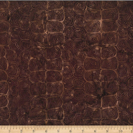 Jelly Fish Batiks | Cotton Batiks | Turtle Shell by McKenna Ryan Designs Bark  | Hoffman Fabrics