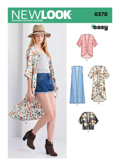 New Look 6378 Kimono Sewing Class | Wed, June 24, 12-4 PM