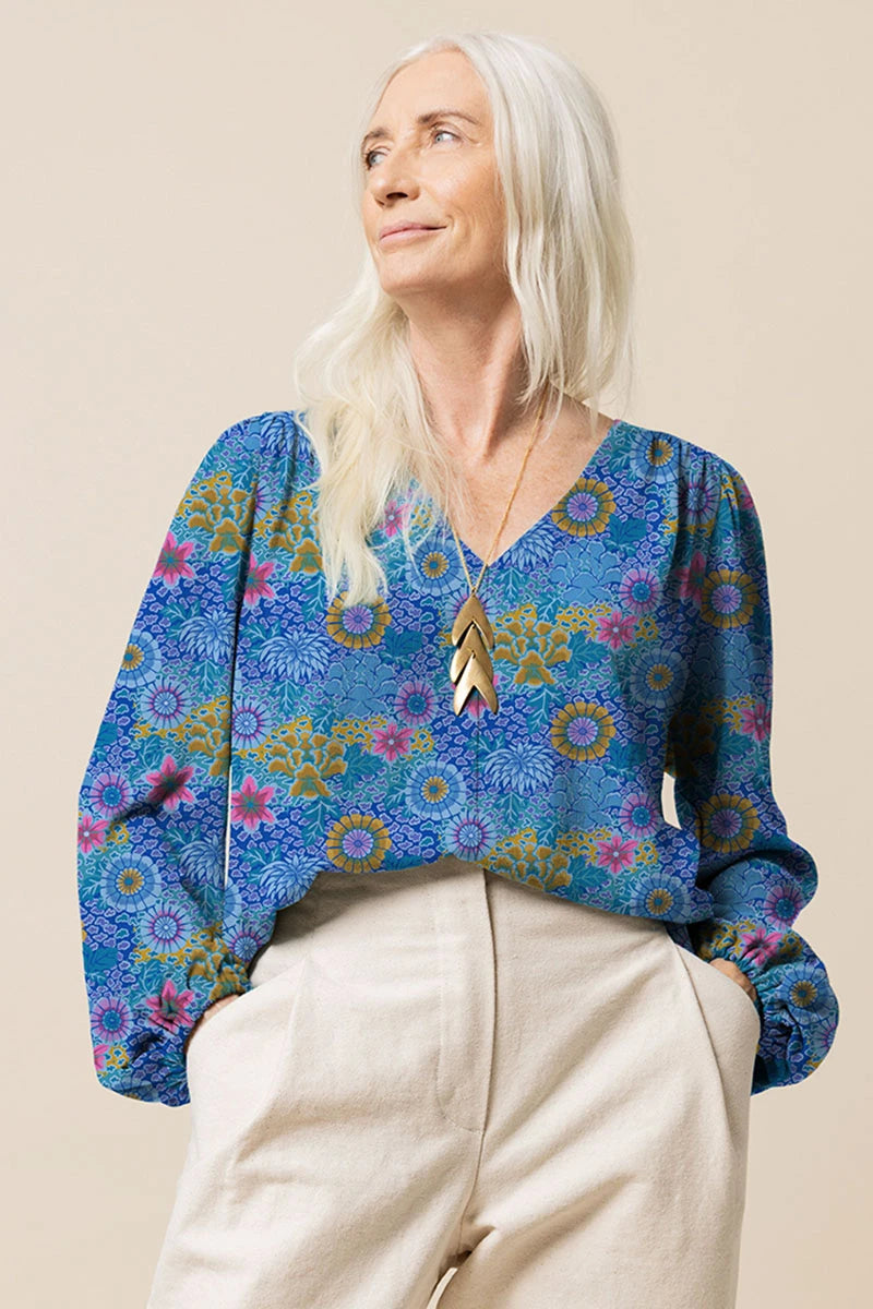 Dream - Blue || Kaffe Fassett Cotton Lawn