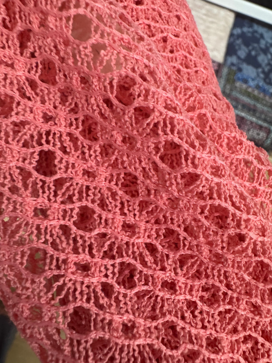 Poly Blend Lace - Coral
