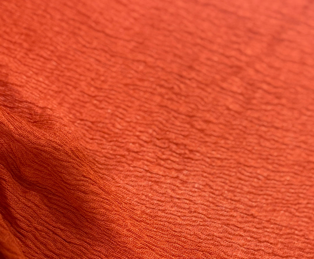 Poly Blend Fabric - Burnt Orange