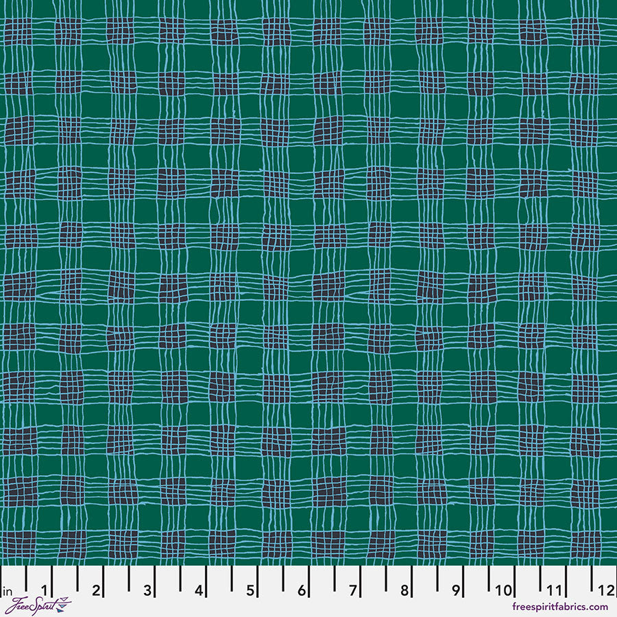 Gingham in Aqua | by Kaffe Fassett | February 2025