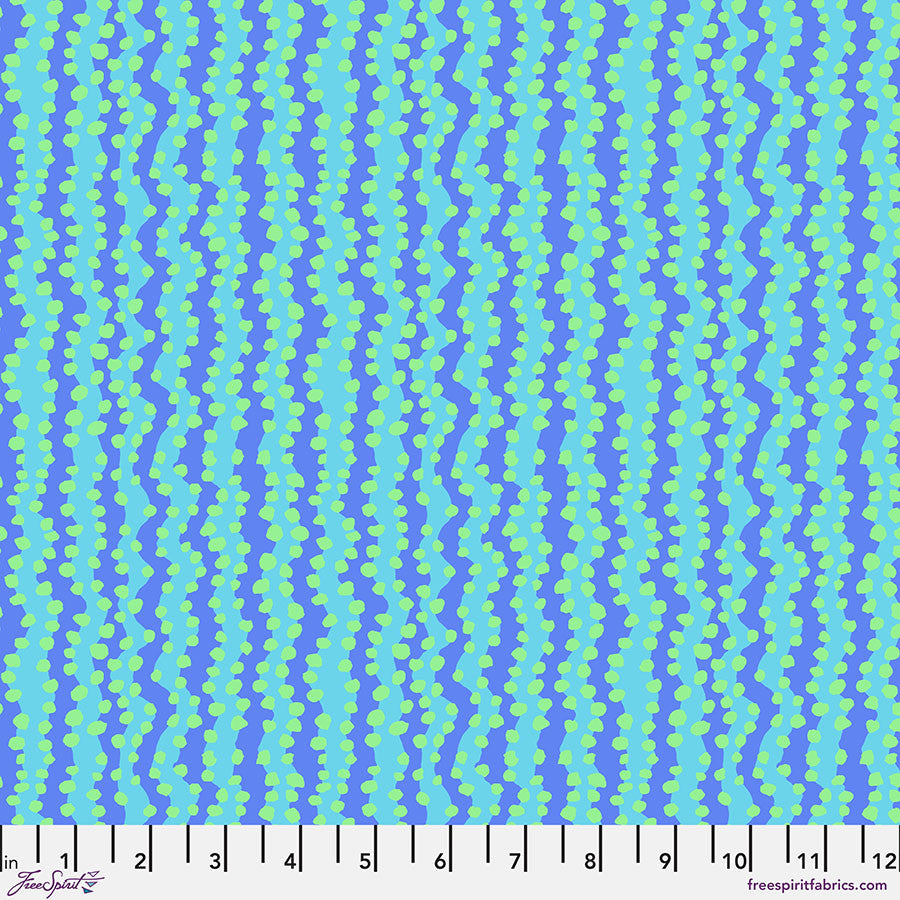 SM Bubble Stripe in Aqua | by Kaffe Fassett |