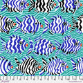 Minnows in Aqua | Kaffe Fassett