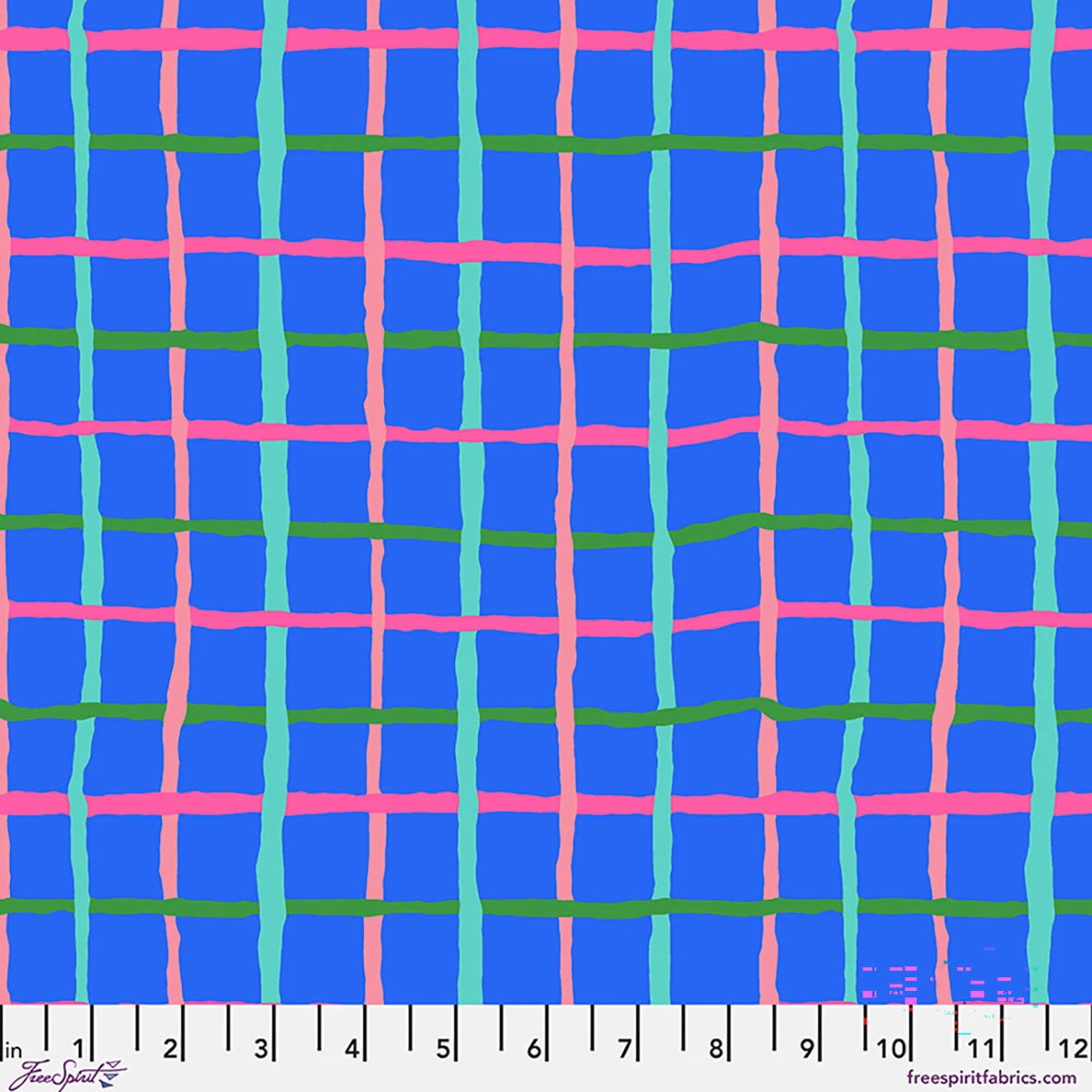 Grid - Blue  || Brandon Mably |  Kaffe Fassett August 2026 Collection