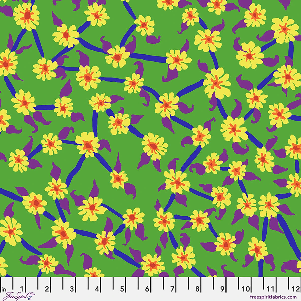 Mayflower - Green || Brandon Mably |  Kaffe Fassett August 2026 Collection