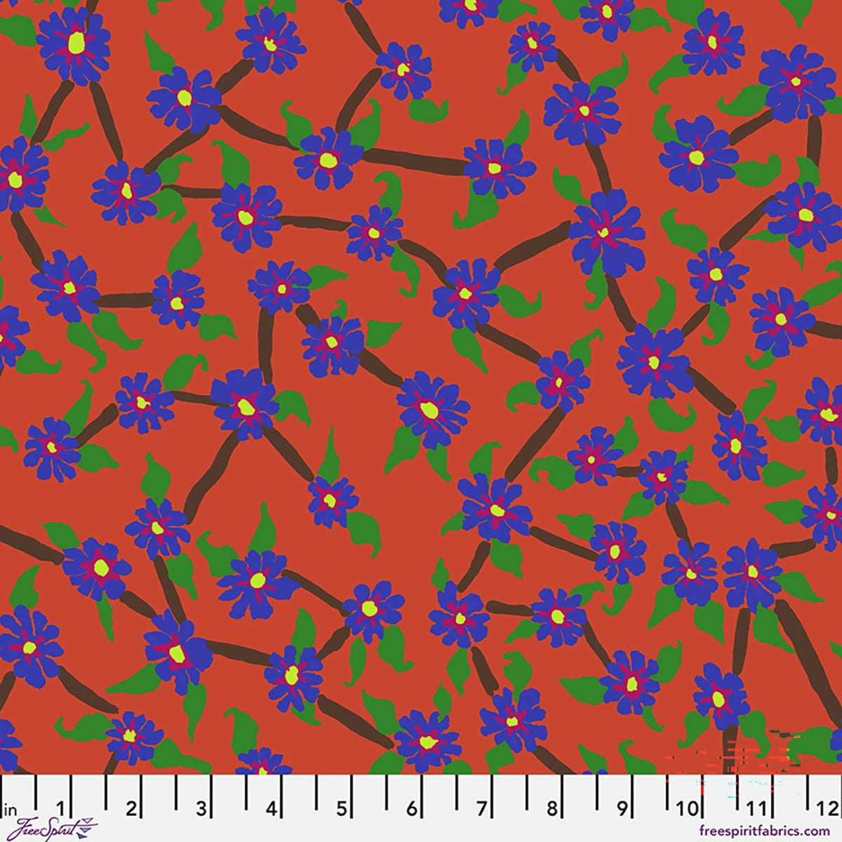 Mayflower - Red || Brandon Mably |  Kaffe Fassett August 2026 Collection