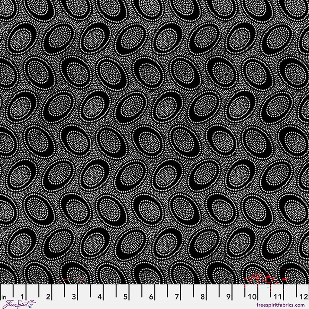 Aboriginal Dot - Black  || Brandon Mably |  Kaffe Fassett August 2026 Collection