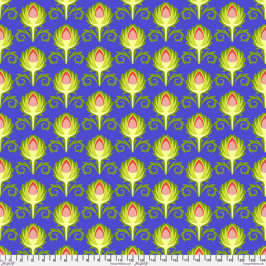 Artichoke in Blue | Jane Sassaman | Vegetable Patch Collection