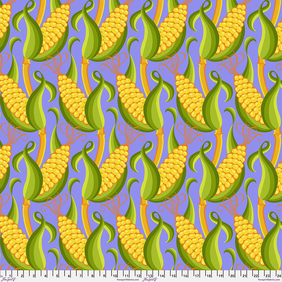 Corn in Blue | Jane Sassaman | Vegetable Patch Collection