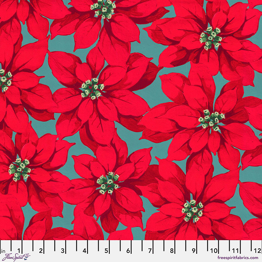 Large Poinsettia in Red | Martha Negley | Holly Day