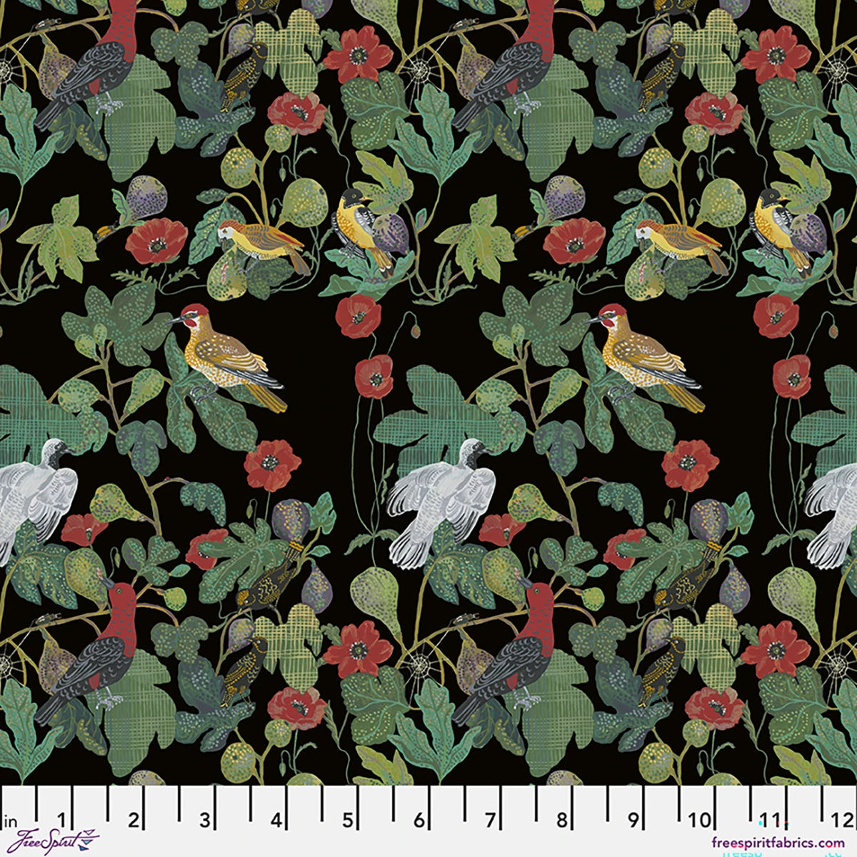 Birds in the Fig Tree - Black  || Nathalie Letè | Last Fall in Japan