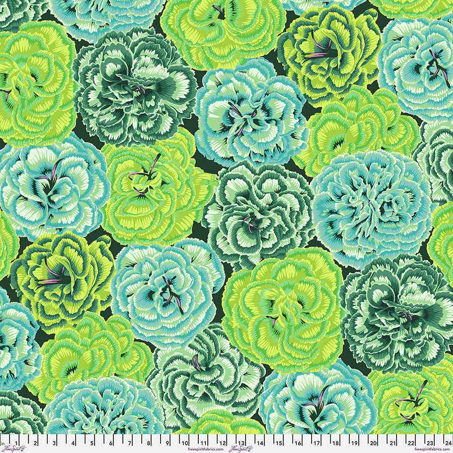 Picotee Carnations in Green | by Kaffe Fassett  | August 2025