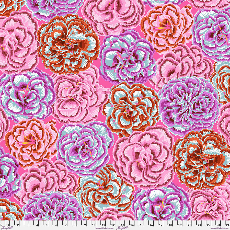 Picotee Carnations in Pink | by Kaffe Fassett  | August 2025