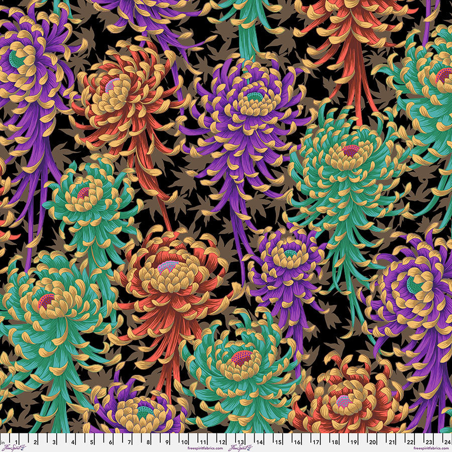 Spider Mums in Dark | by Kaffe Fassett |