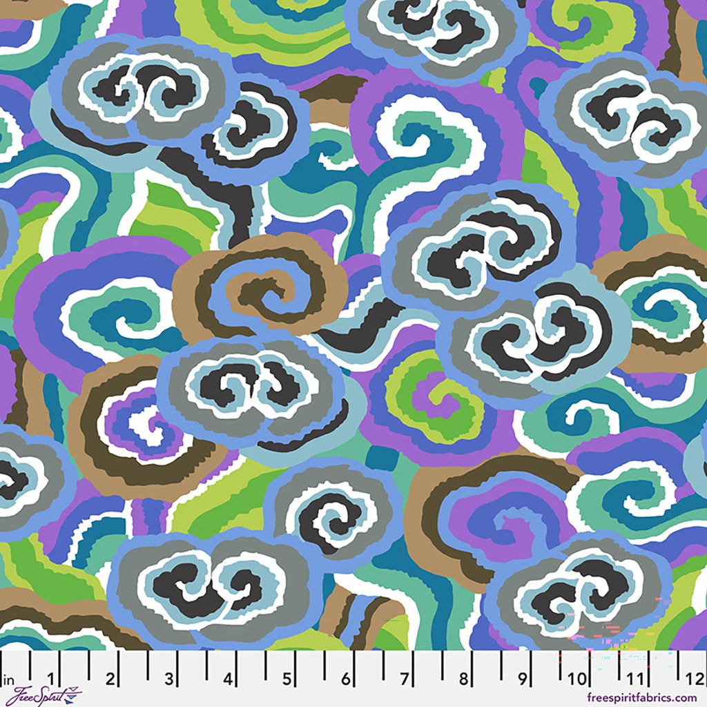 Cloud Scrolls - Contrast || Brandon Mably |  Kaffe Fassett August 2026 Collection